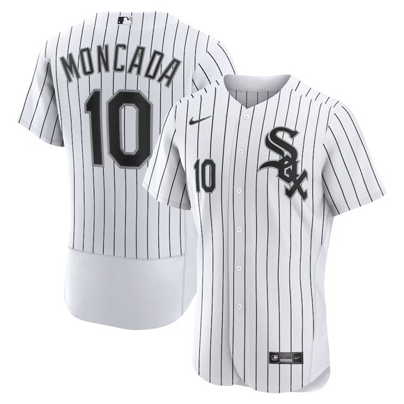 Yoan Moncada Chicago White Sox Nike Home Authentic Player Jersey - White - Picture 9 of 9